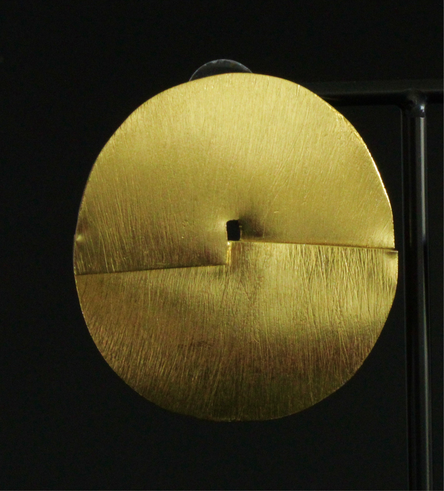 DISK-Ohrringe mit 18-karätigem Gold überzogen