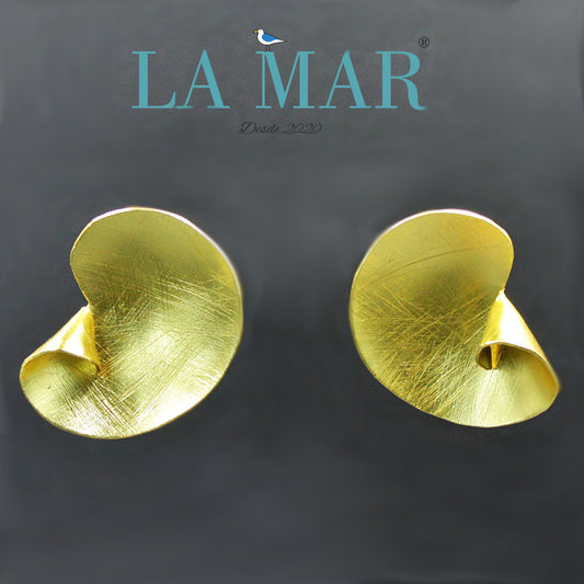 CINEMA-Ohrringe mit 18-karätigem Gold überzogen