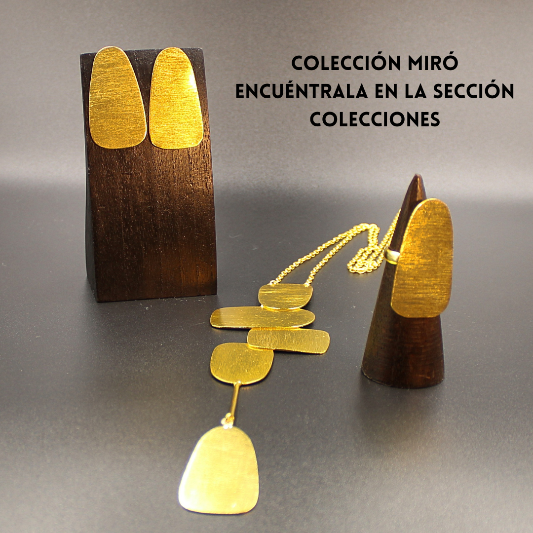 MIRÓ earrings plated in 18kt gold