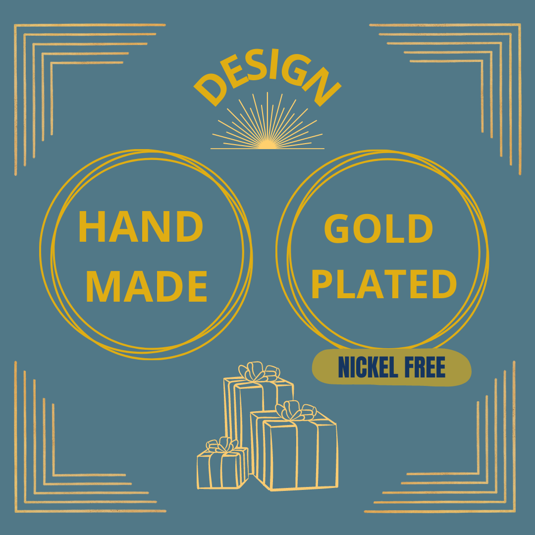 Anillo NIZA bañado en oro - Diseño con carácter