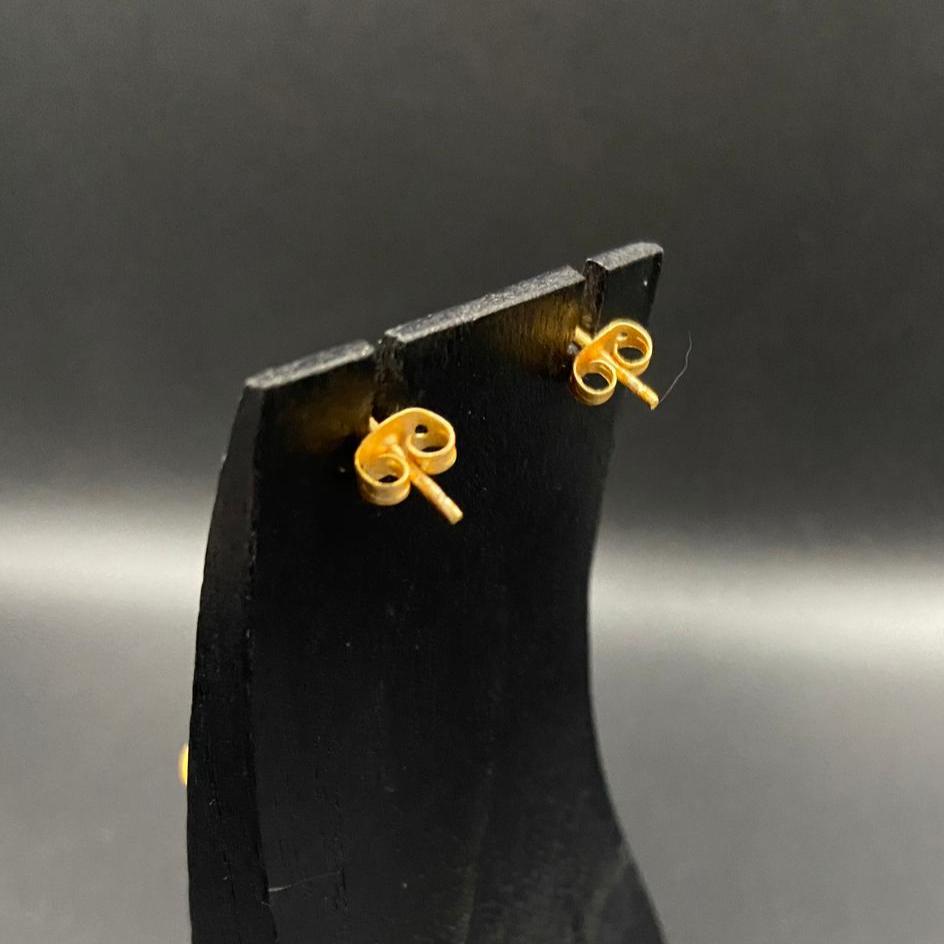 BOWIE earrings plated in 18kt gold