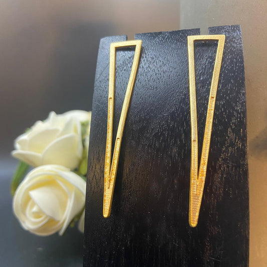 BOWIE-Ohrringe mit 18-karätigem Gold überzogen