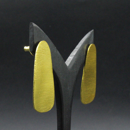 MIRÓ-Ohrringe mit 18-karätigem Gold überzogen