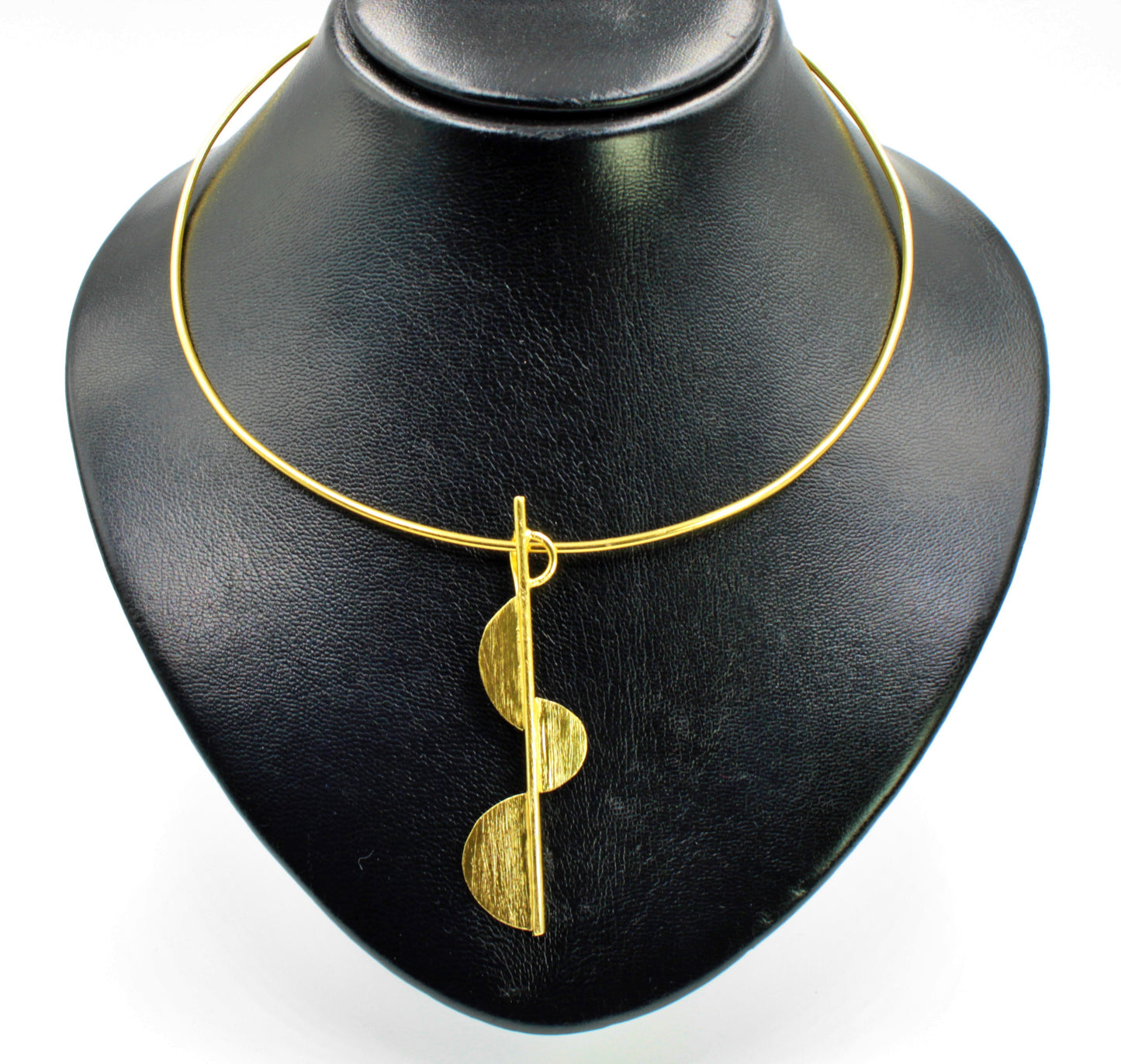 IMPERIA choker with 18kt gold plated pendant