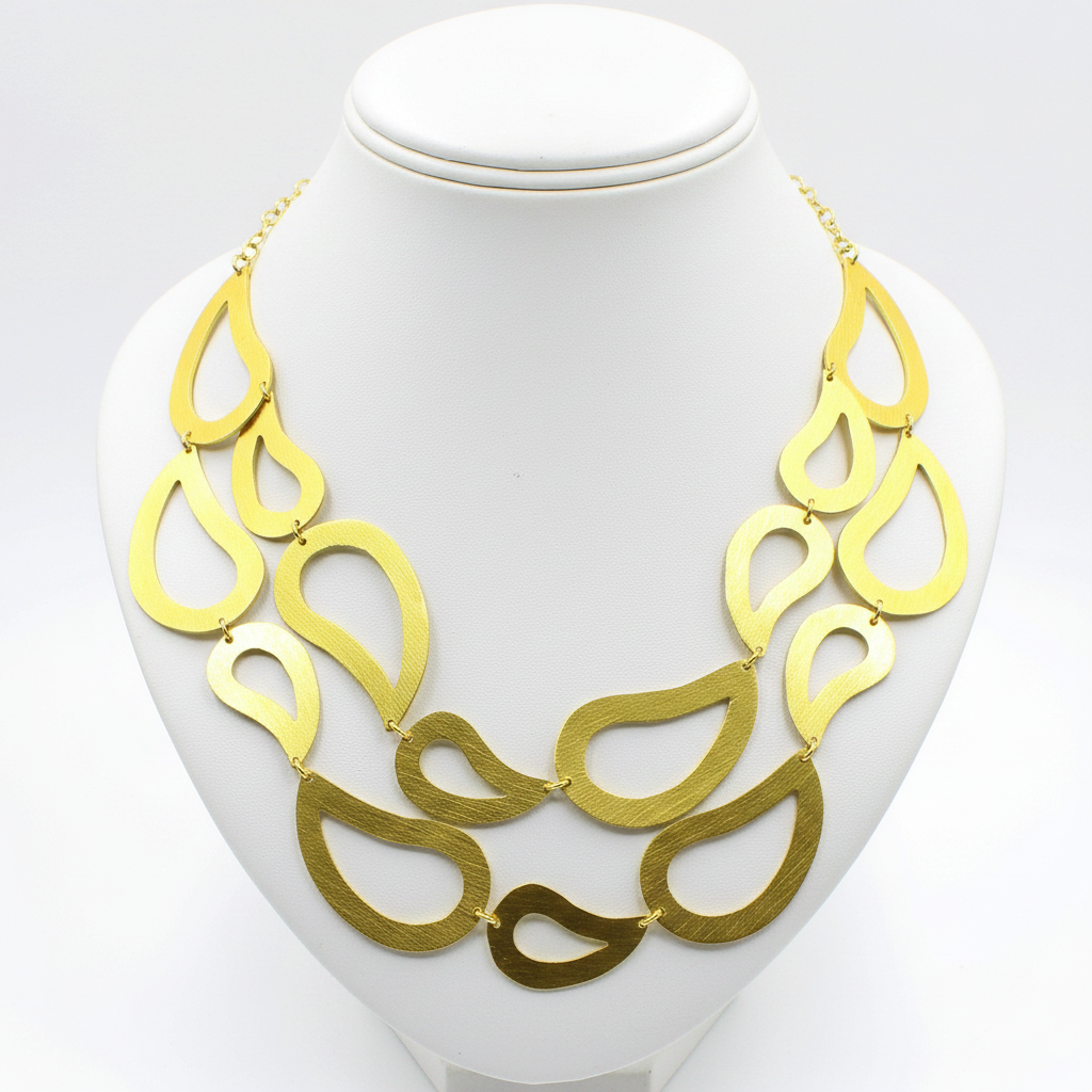 MONDRIAN necklace plated in 18kt gold
