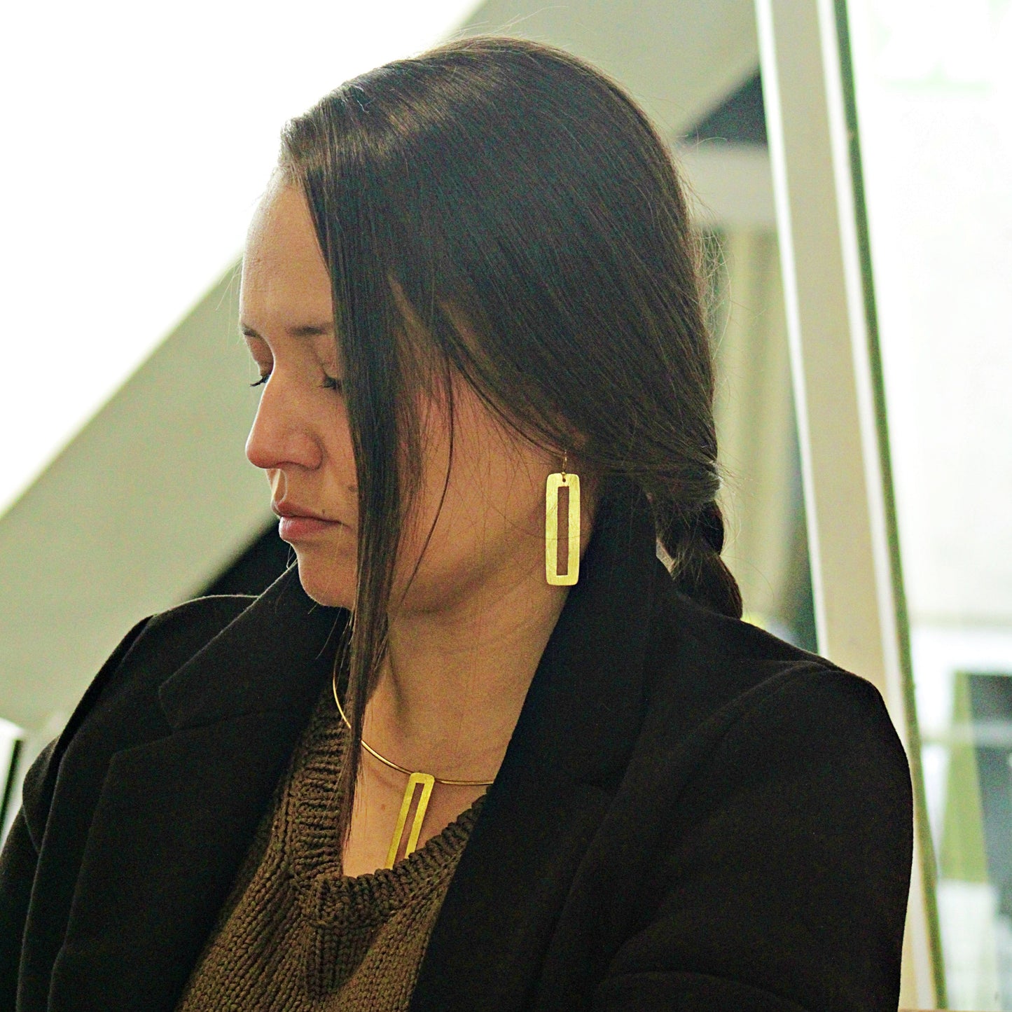 IMPERIA choker with 18kt gold plated pendant