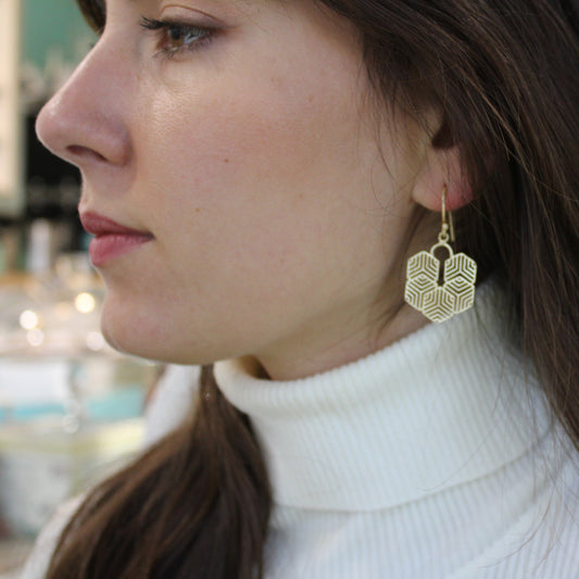 Designer-Ohrringe von FRATTALE, vergoldet mit 18 kt Gold