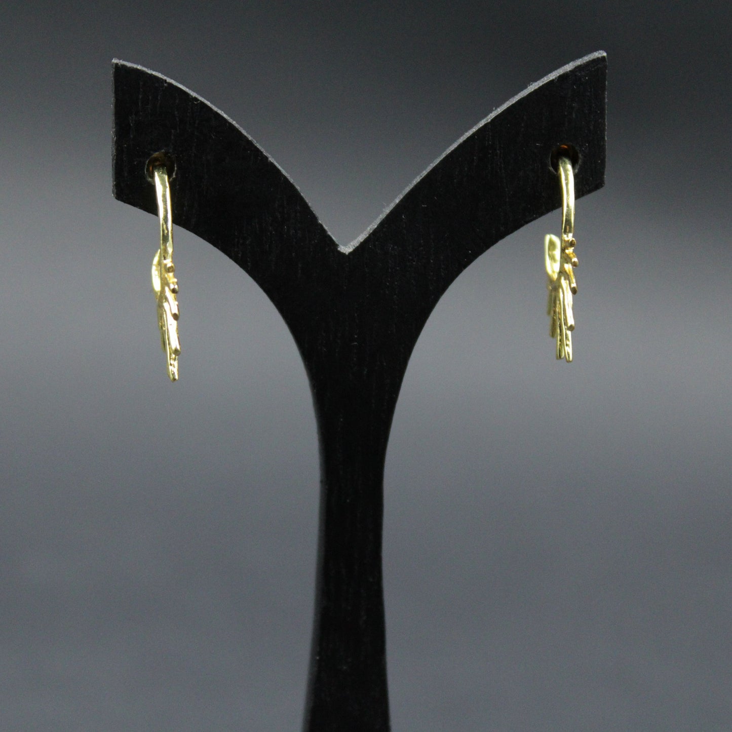 Designer-Ohrringe von SUNRAY, vergoldet mit 18 kt Gold