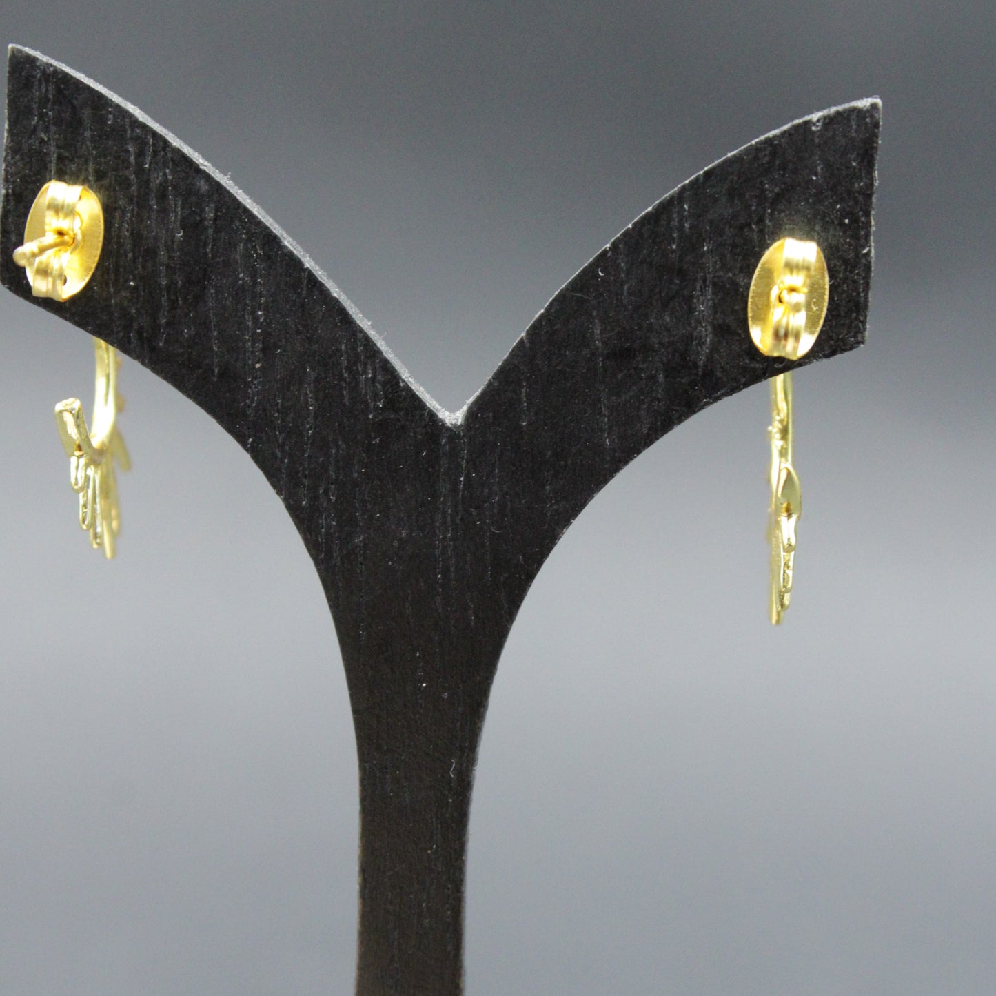 Designer-Ohrringe von SUNRAY, vergoldet mit 18 kt Gold