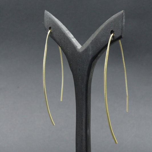 BENE Designer-Ohrringe vergoldet mit 18 kt Gold