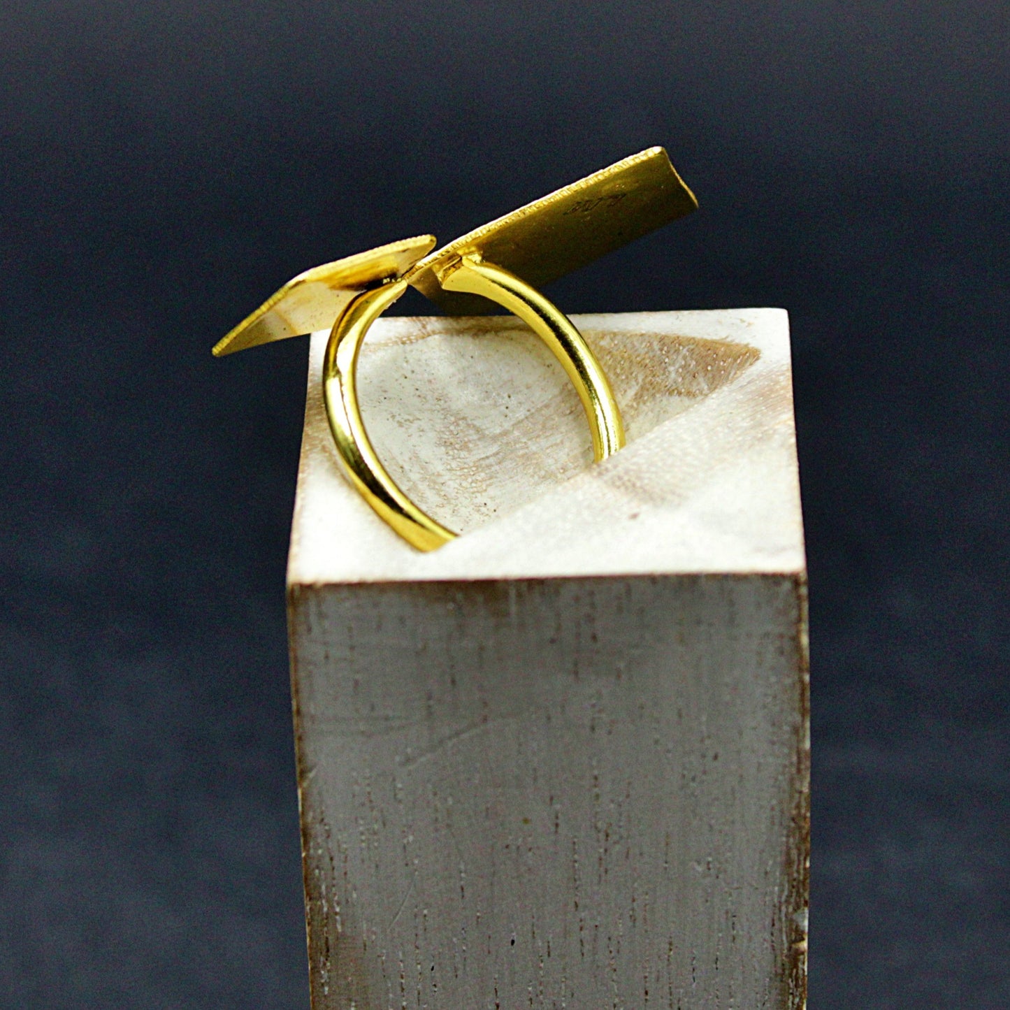 Vergoldeter POKER-Ring