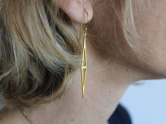 Versilberte Ohrringe mit grünem Onyx-Edelstein