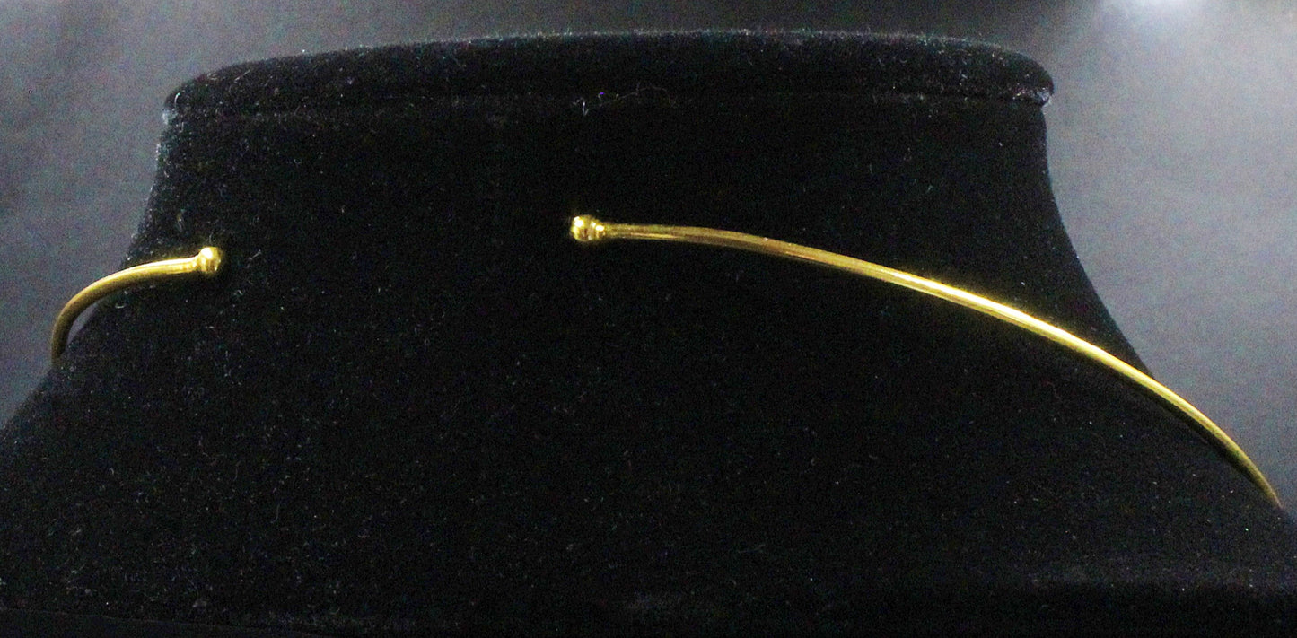 IMPERIA choker with 18kt gold plated pendant