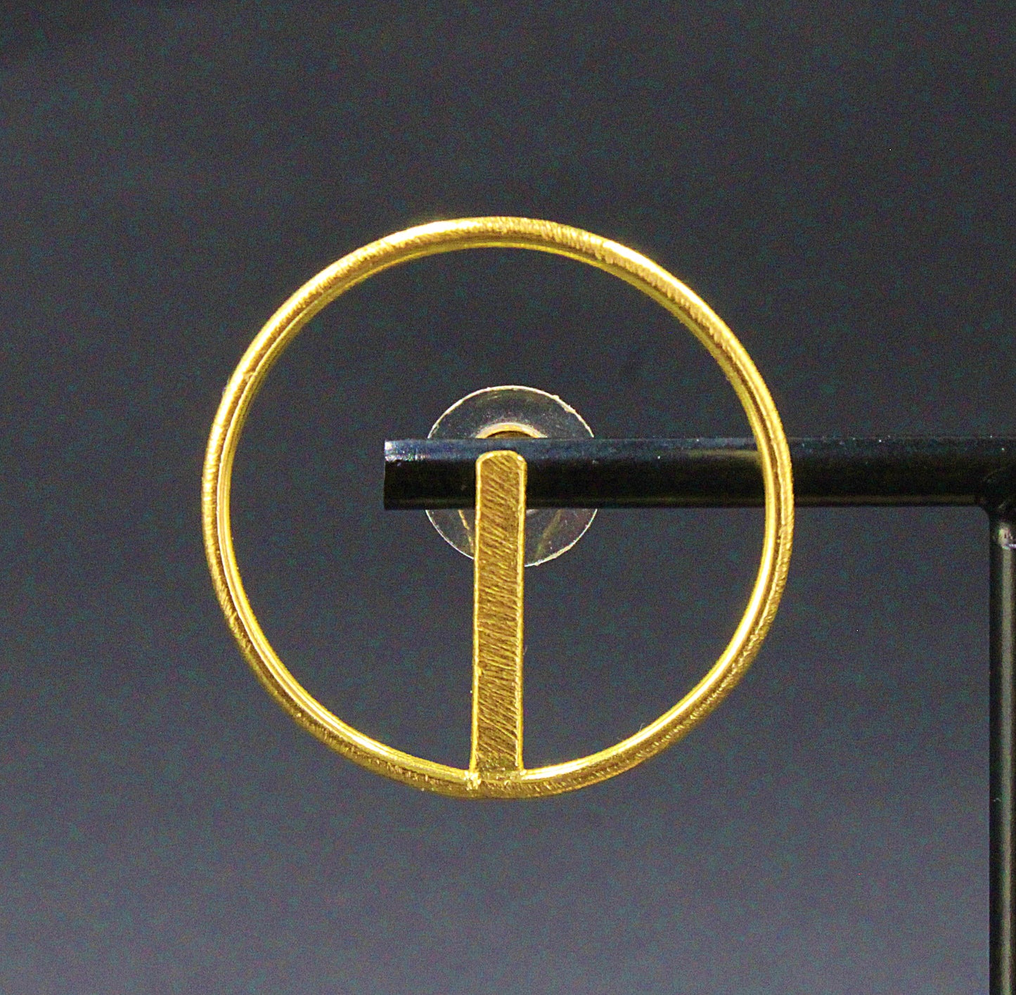 BENE designer earrings plated in 18 kt gold