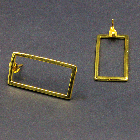 SEMPLICE vergoldete Designer-Ohrringe