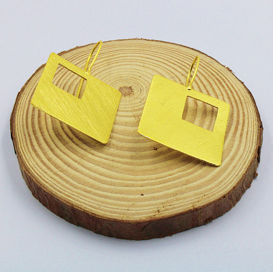 SIXTY Square Earrings plated in 925 silver