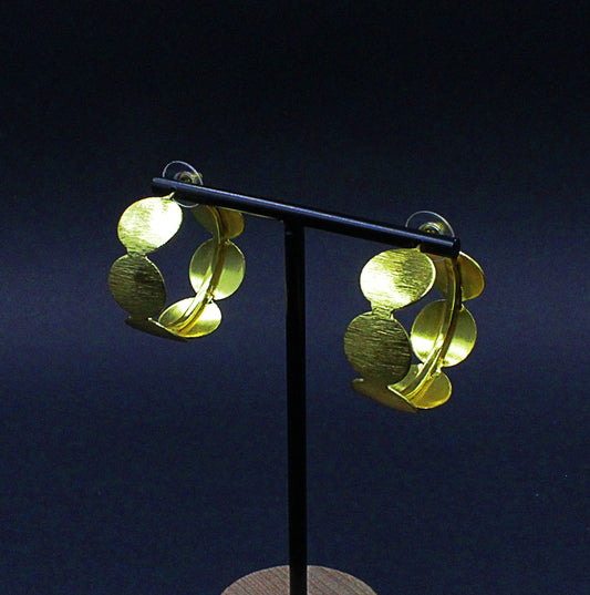 CINEMA earrings plated in 18kt gold