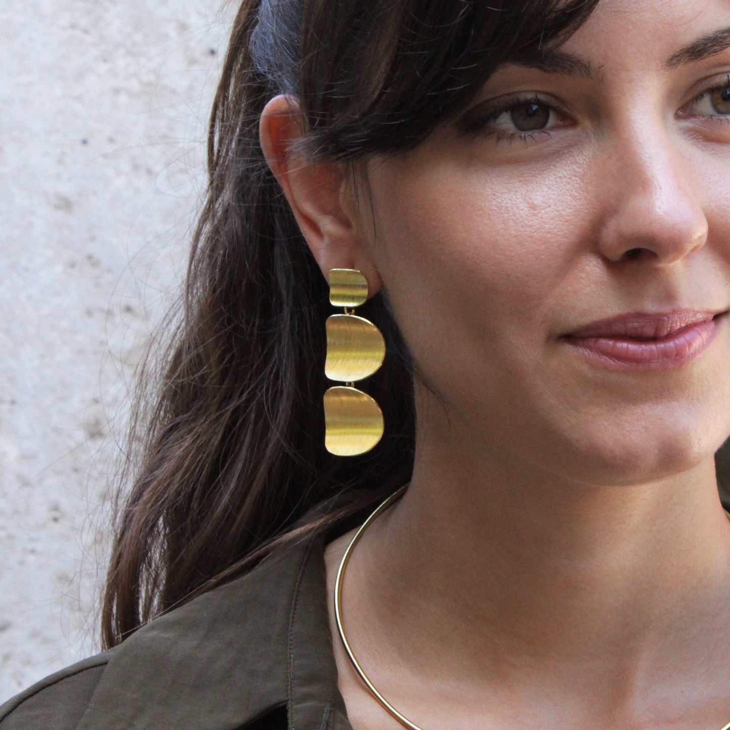 BOÎTE earrings plated in 18kt gold