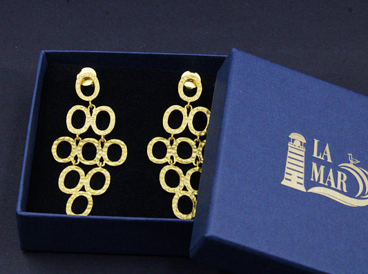 KLIMT-Ohrringe mit 18-karätigem Gold überzogen