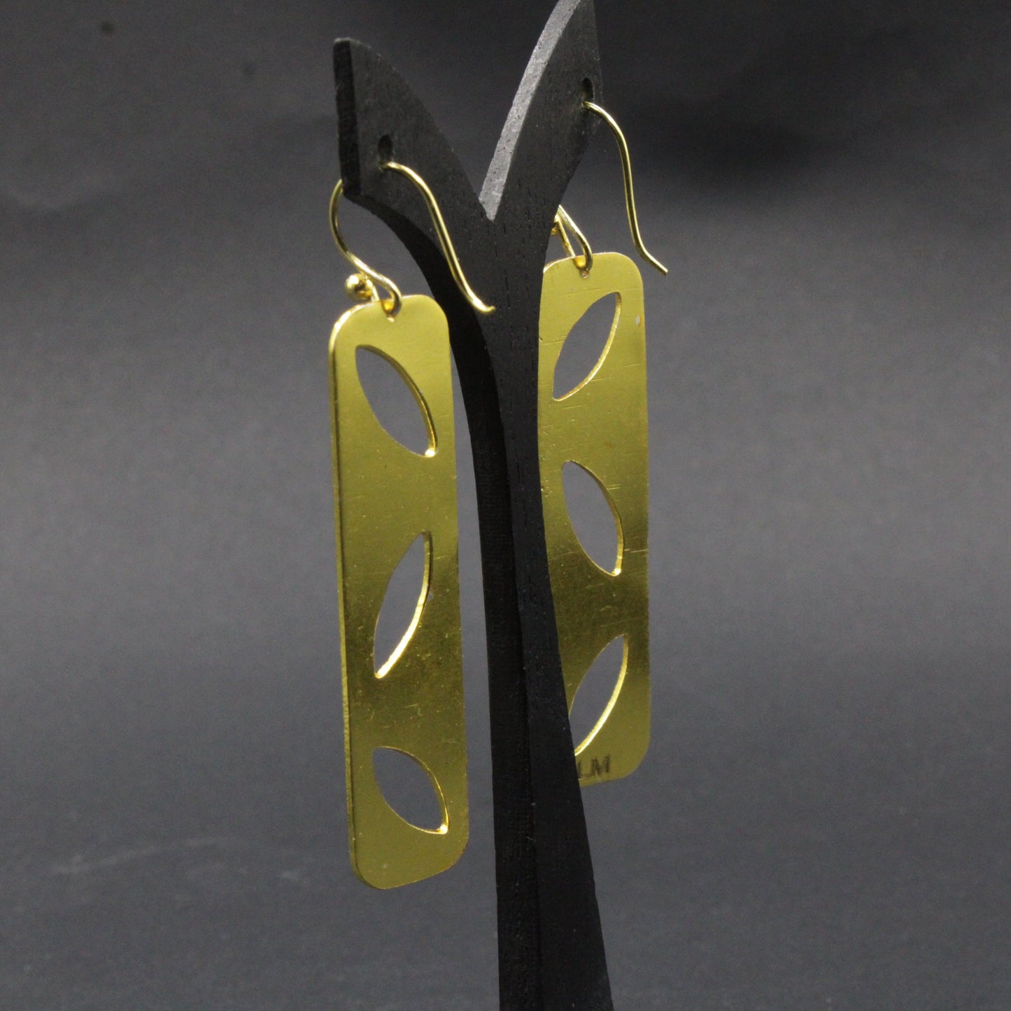 BOWIE earrings plated in 18kt gold