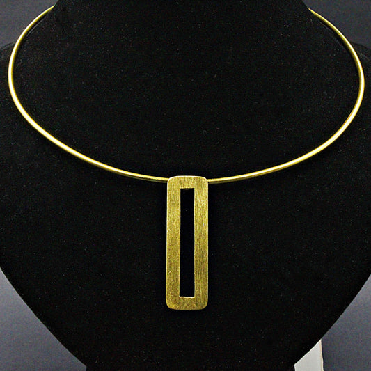 IMPERIA-Halsband mit 18-karätigem vergoldetem Anhänger