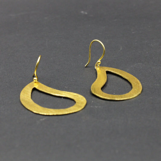 CINEMA earrings plated in 18kt gold