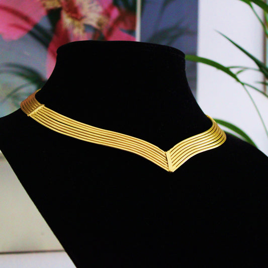 VALQUIRIA-Halsband mit 18-karätigem Goldüberzug