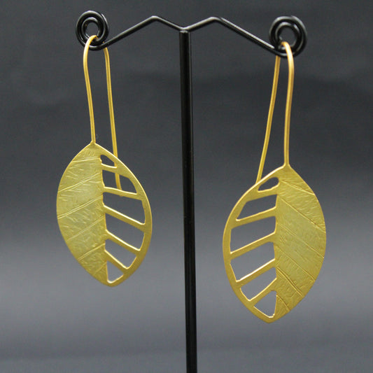 18-karätig vergoldete Design-Ohrringe