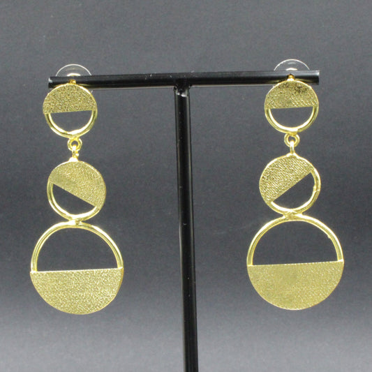 18kt gold plated design earrings