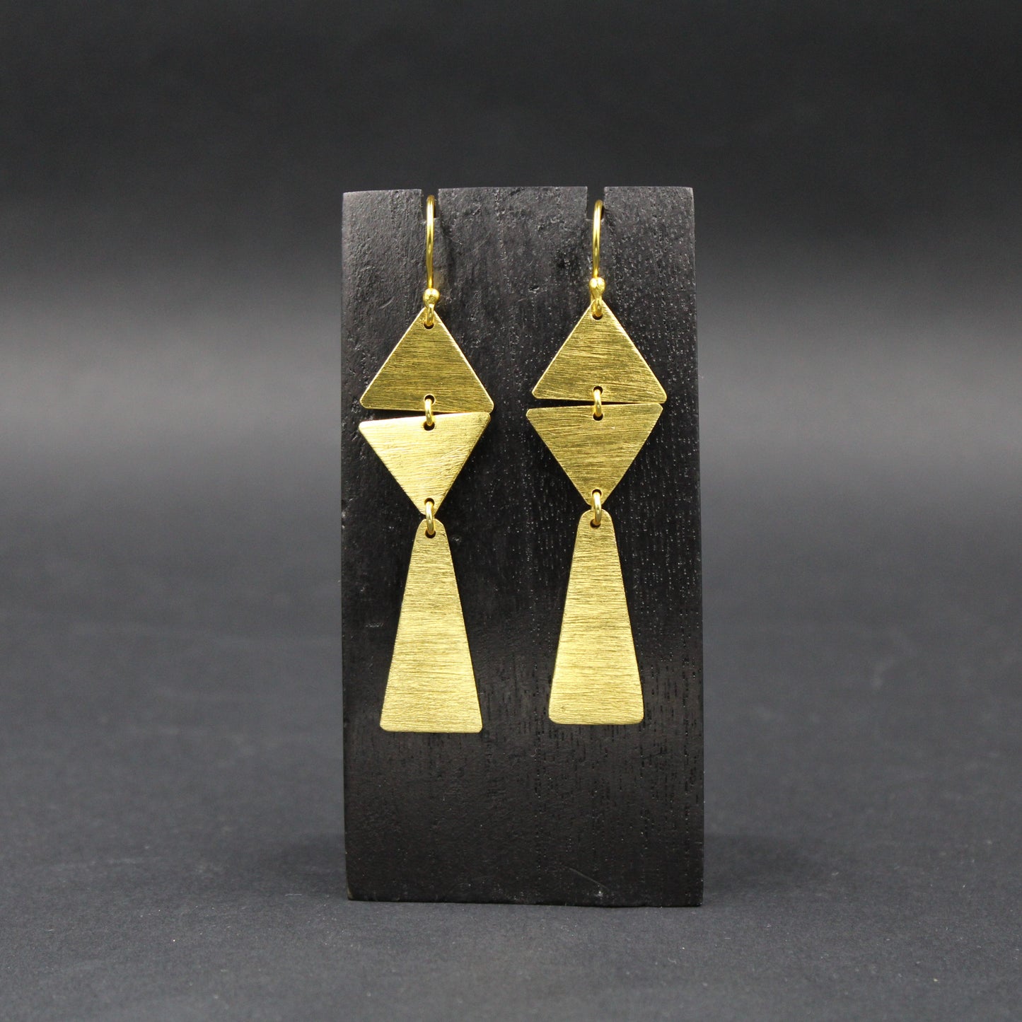 SAETERA earrings bathed in 18kt gold