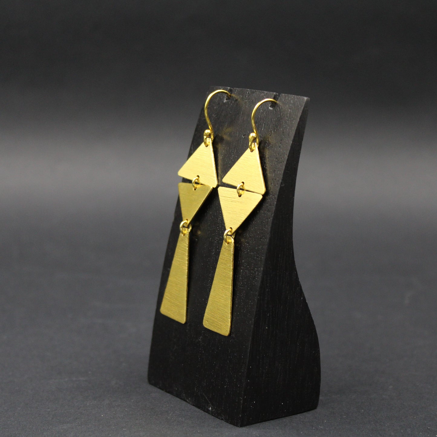 SAETERA earrings bathed in 18kt gold