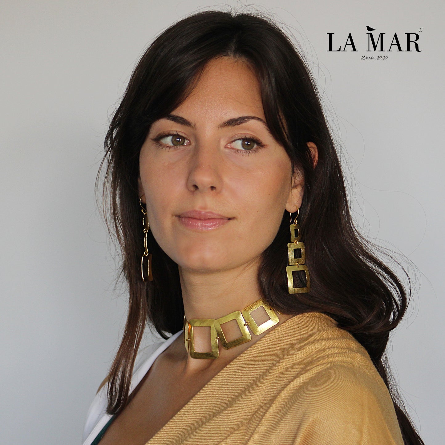 MIRÓ long necklace plated in 18kt gold