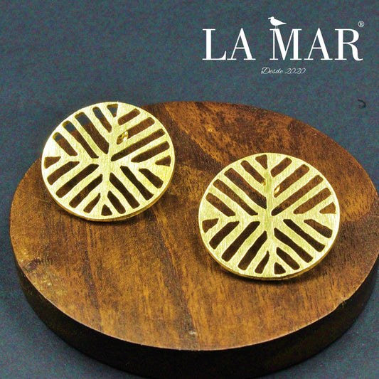 CINEMA-Ohrringe mit 18-karätigem Gold überzogen