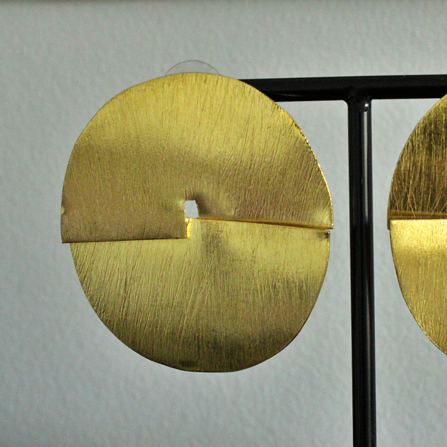 DISK-Ohrringe mit 18-karätigem Gold überzogen