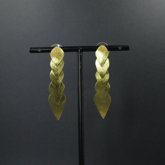 18-karätig vergoldete Design-Ohrringe