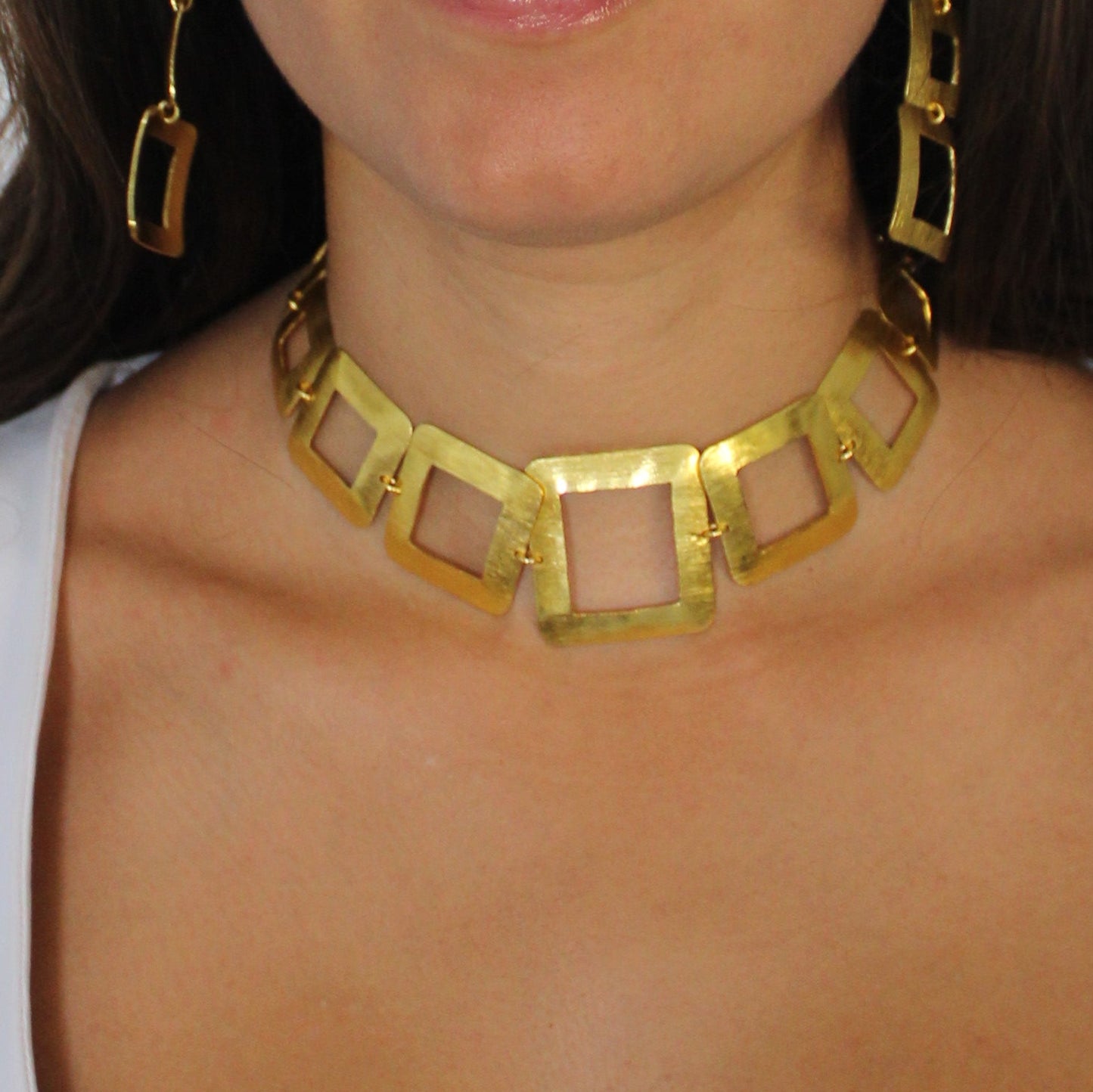 MIRÓ long necklace plated in 18kt gold