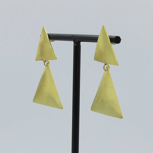 DISK-Ohrringe mit 18-karätigem Gold überzogen