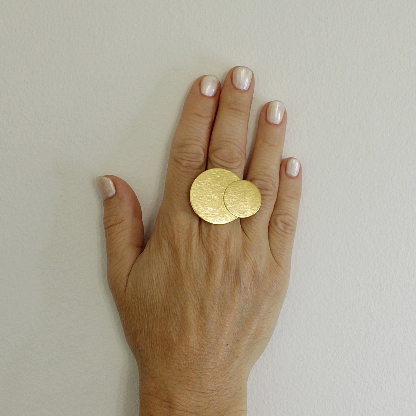 MIRÓ ring bathed in 18kt gold