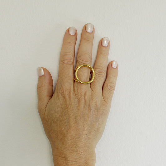 MIRÓ-Ring in 18-karätigem Gold getaucht