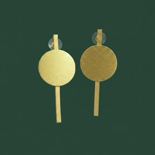 DECO-Ohrringe mit 18-karätigem Gold überzogen