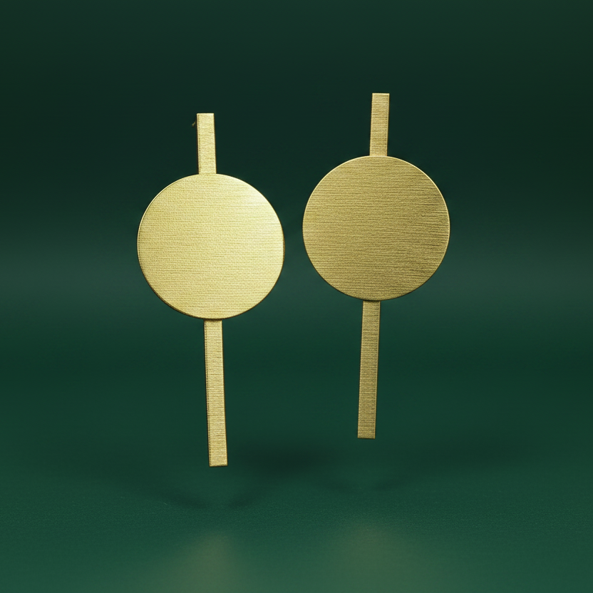 Pendientes CITY bañados en oro