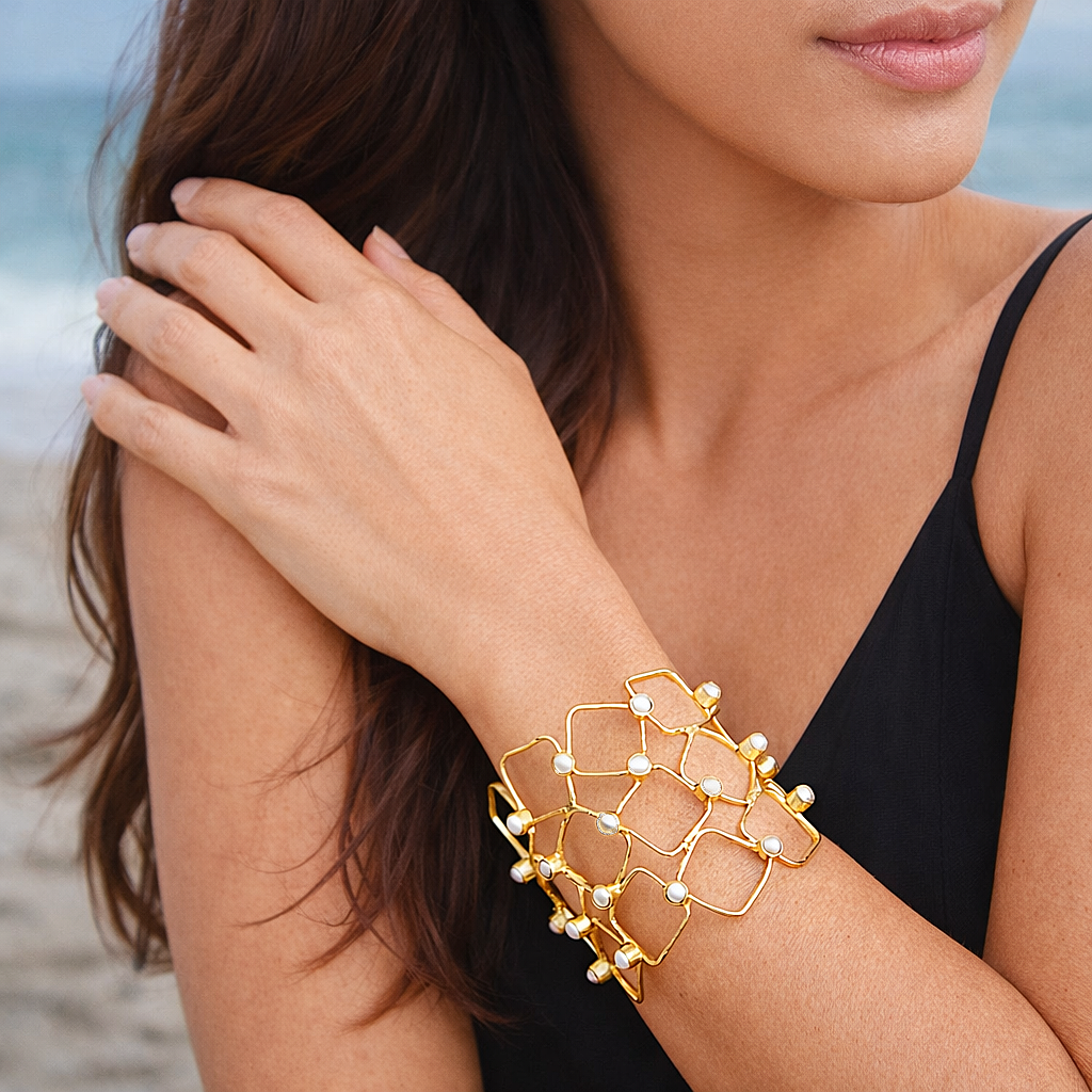 18kt gold plated PITIUSA bracelet
