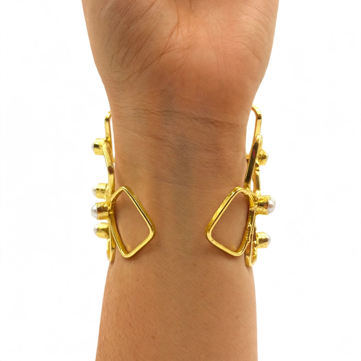Brazalete HONEY bañado en oro - Diseño con carácter