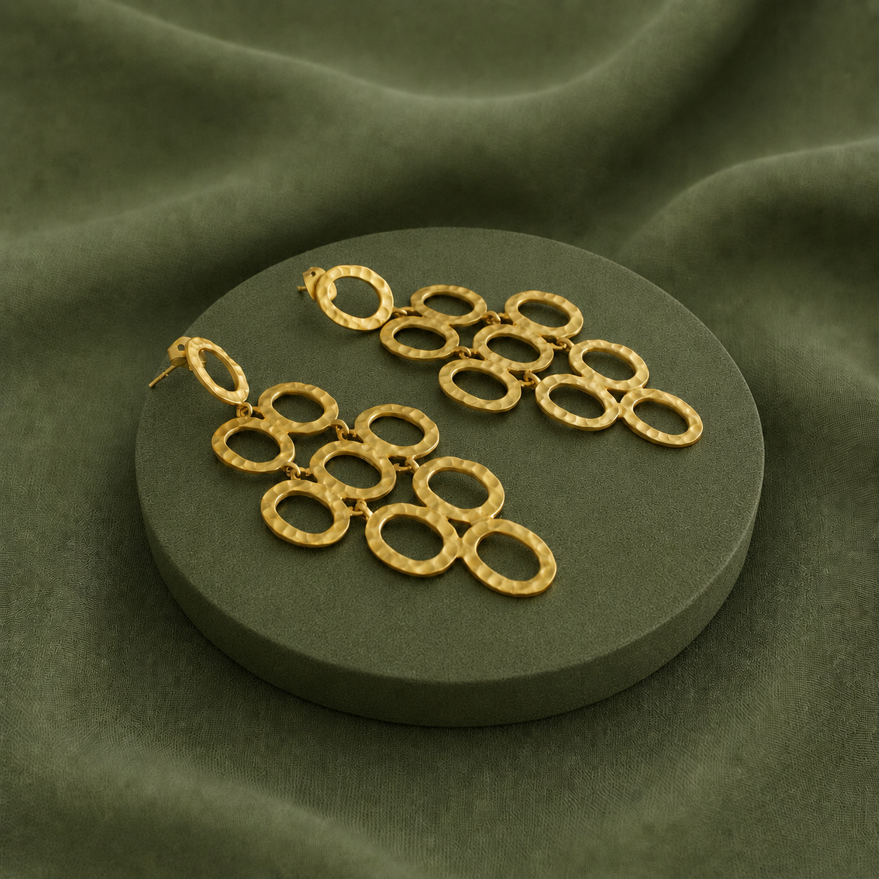 Pendientes KLIMT bañados en oro