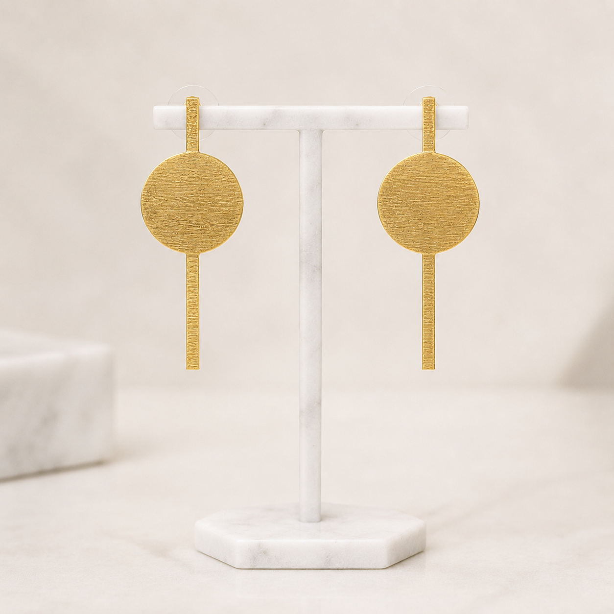 Pendientes CITY bañados en oro