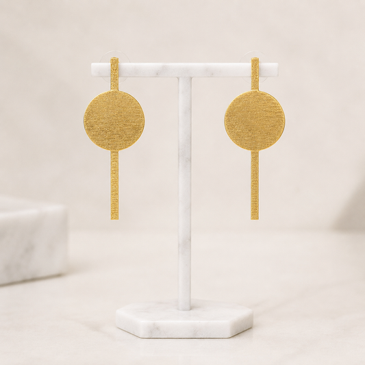 Pendientes CITY bañados en oro