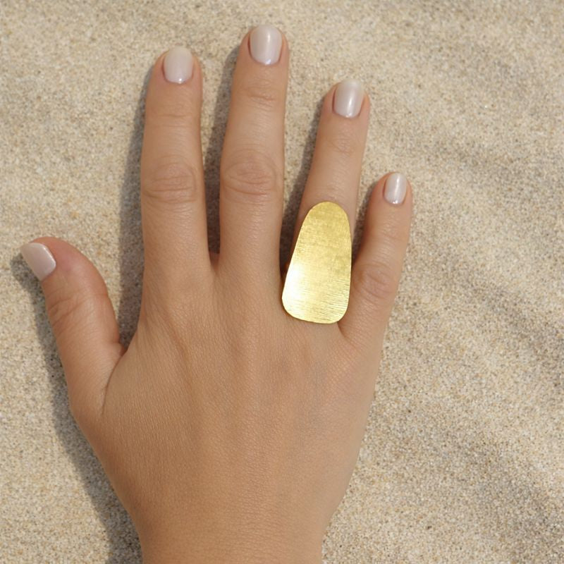 MIRÓ ring bathed in 18kt gold