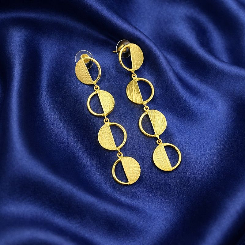 Pendientes POP bañados en oro - Diseñó con carácter