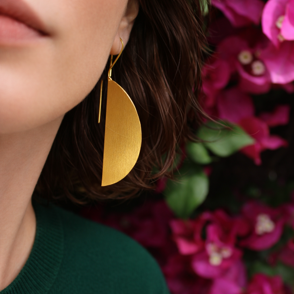 Pendientes OVALE bañados en oro