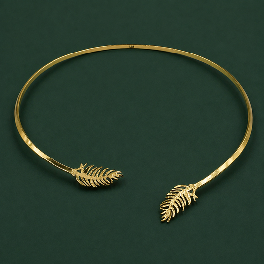 VALQUIRIA choker plated in 18kt gold